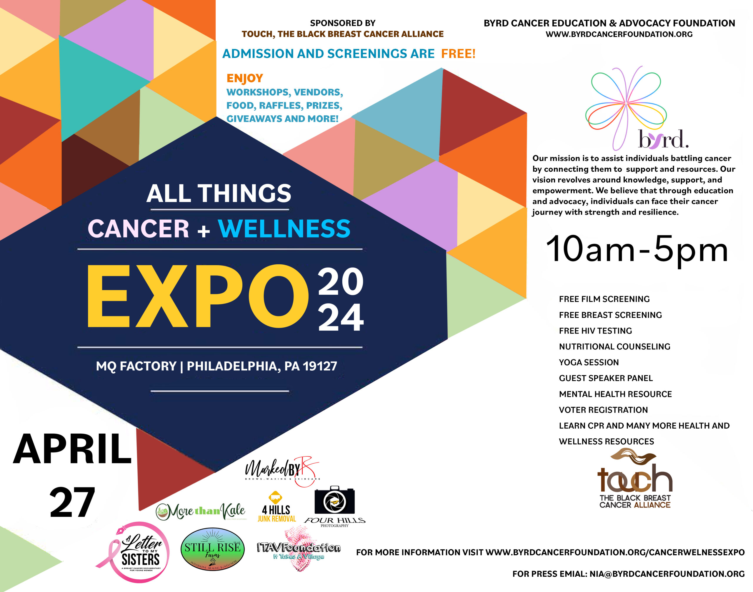 All Things Cancer & Wellness Expo - Byrd Cancer Education & Advocacy  Foundation